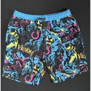 Neff Marvel Venom Color Wave Board Shorts Swim Trunks Mens Large